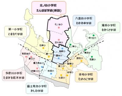 通学区域図