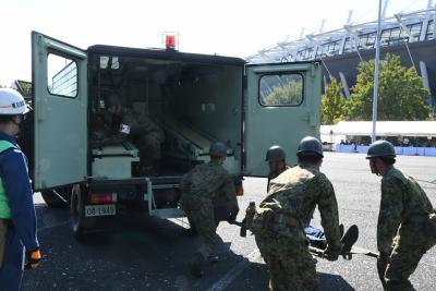 自衛隊救急車の写真