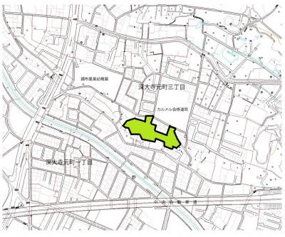 深大寺元町特別緑地保全地区位置図