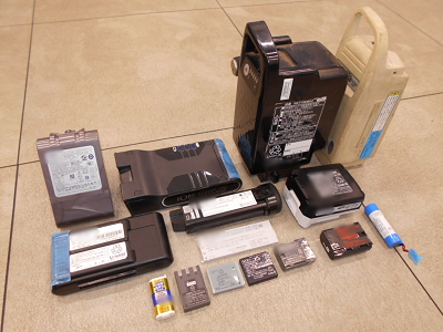 リチウムイオン電池などの小型充電式電池の画像