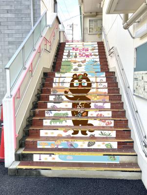 階段アート完成イメージ