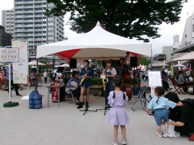 女性音楽家の演奏の様子