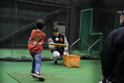 トスバッティング体験の写真