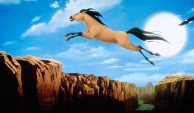 子どもアニメ映画会の映画の中のワンシーンの写真