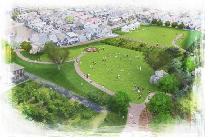 国史跡下布田遺跡整備完成後パース図の写真