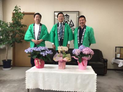 市長表敬訪問の様子