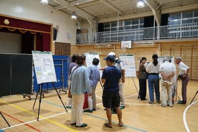 まちづくり懇談会パネル展示の様子