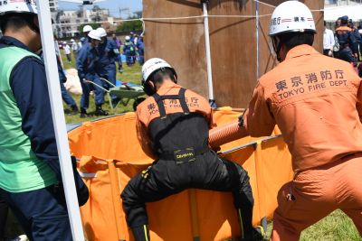 土砂除去訓練の様子