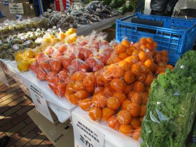 野菜や果樹即売の写真