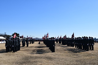 研修団員整列の写真