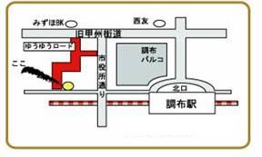 新鮮屋の地図の画像