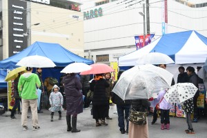 ゲゲゲ横丁のスタンプラリー受付の様子