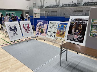 武蔵野の森総合スポーツプラザPRブースの展示物