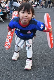 来場した女の子の写真