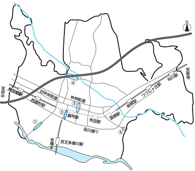 見直し箇所の地図