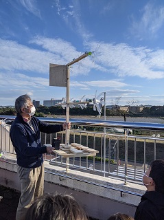 風力発電装置の写真