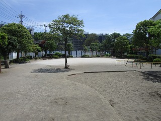 陵山公園の広場の画像