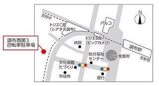 駐輪場の位置図