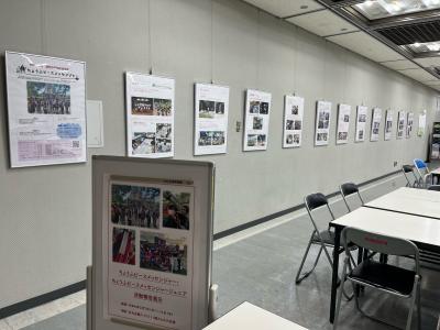 みんなの広場での活動の展示風景