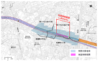 地盤補修範囲図