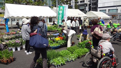 春の花と緑の祭典の様子の写真