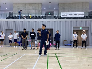 木島平村村の人の挨拶の写真