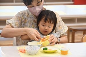 幼児食を食べる前の様子