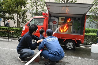 まちかど防災訓練車の写真